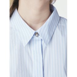NEO NOIR FRANNIE SOFT STRIPE SHIRT