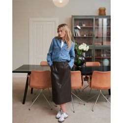 NEO NOIR NETTIE FAUX LEATHER SKIRT