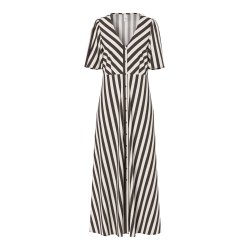 YASSAVANNA LONG V-NECK DRESS