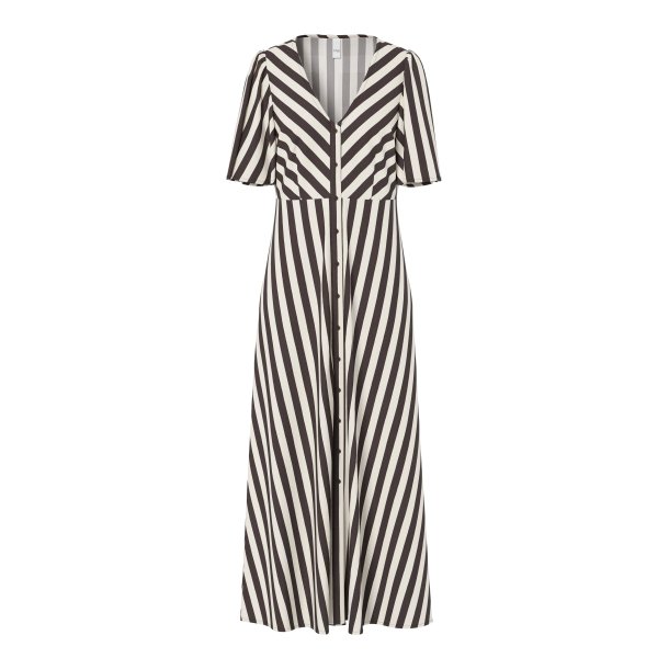 YASSAVANNA LONG V-NECK DRESS