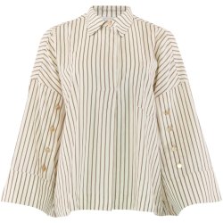 CONTINUE KLARA L/S BROWN STRIPE
