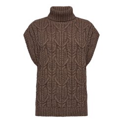 CO`COUTURE ROW OVERSIZE CABLE KNIT 