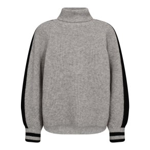 CO`COUTURE ROW ROLL NECK RIB KNIT