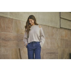 CO`COUTURE ROW RIB PEARL KNIT