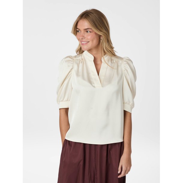 NEO NOIR ROELLA HEAVY SATEEN BLOUSE