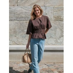 NEO NOIR ANNEGRET POPLIN BLOUSE