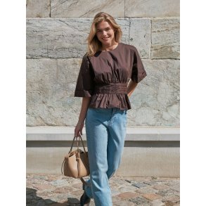 NEO NOIR ANNEGRET POPLIN BLOUSE