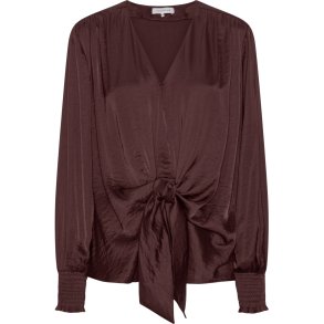 CONTINUE KARINA SATIN WRAP BLOUSE