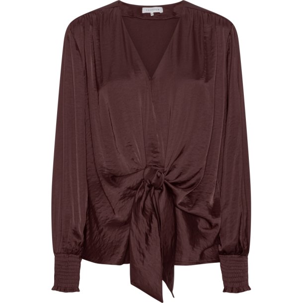 CONTINUE KARINA SATIN WRAP BLOUSE