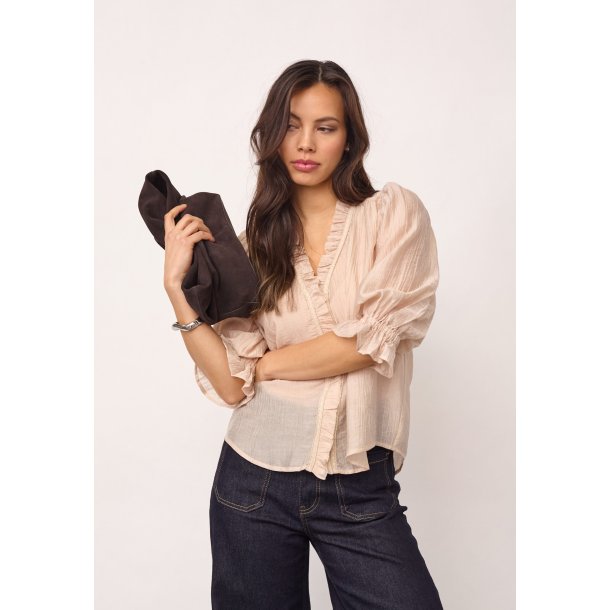 CO`COUTURE AVI LACE V-BLOUSE