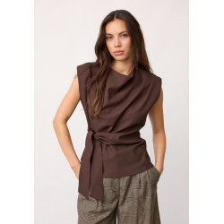 CO`COUTURE LUNA PLEAT TOP