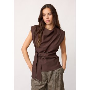 CO`COUTURE LUNA PLEAT TOP