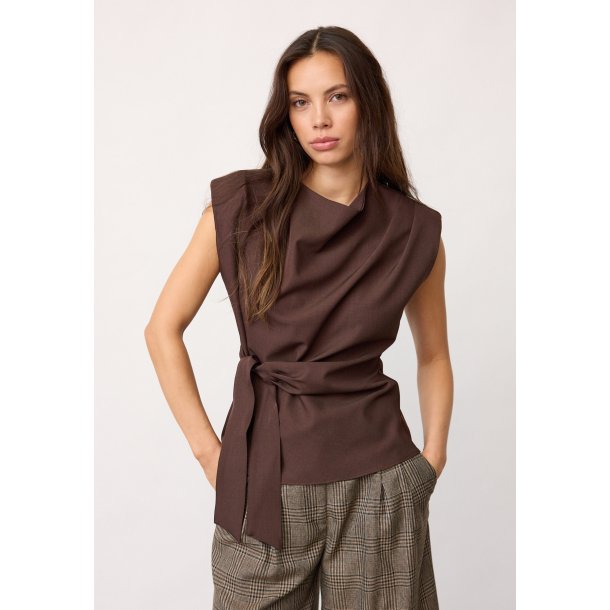 CO`COUTURE LUNA PLEAT TOP