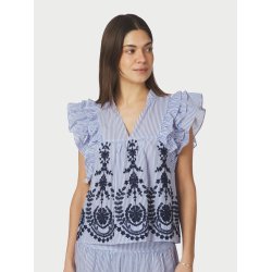 NEO NOIR JAYLA STRIPE EMBRO TOP