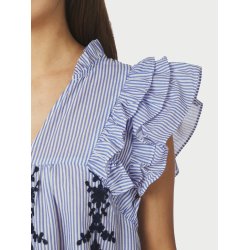 NEO NOIR JAYLA STRIPE EMBRO TOP