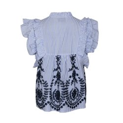 NEO NOIR JAYLA STRIPE EMBRO TOP