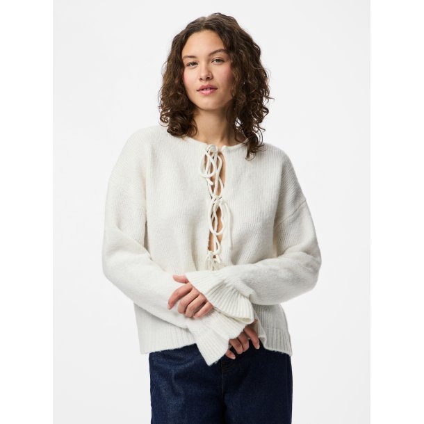 PCJIMMA O-NECK TIE KNIT CARDIGAN