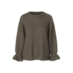 PCJIMMA O-NECK CUFF KNIT 