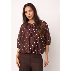 CO`COUTURE DITA DOT BALLOON BLOUSE
