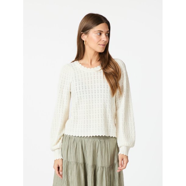 NEO NOIR DITO SOLID KNIT BLOUSE