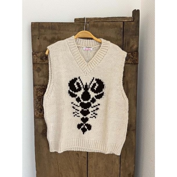 NOT SISTERS LOBSTER KNIT VEST
