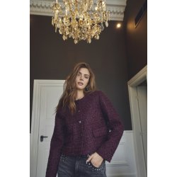 CO`COUTURE PEACH BOUCLE JACKET