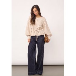 CO`COUTURE ROW POINTELLE TIE CARDIG