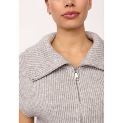 CO`COUTURE ROW ZIP KNIT VEST