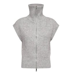 CO`COUTURE ROW ZIP KNIT VEST
