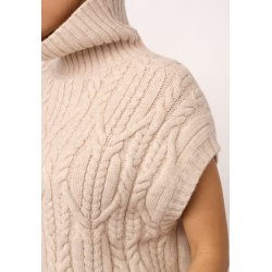 CO`COUTURE ROW OVERSIZE CABLE KNIT