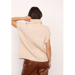 CO`COUTURE ROW OVERSIZE CABLE KNIT