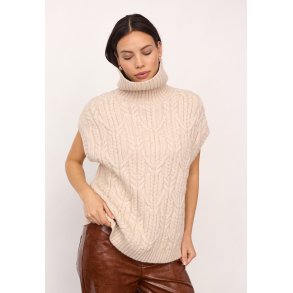 CO`COUTURE ROW OVERSIZE CABLE KNIT