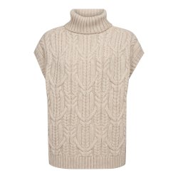 CO`COUTURE ROW OVERSIZE CABLE KNIT
