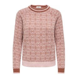JDYBRYN ONECK JACQ PULLOVER KNT