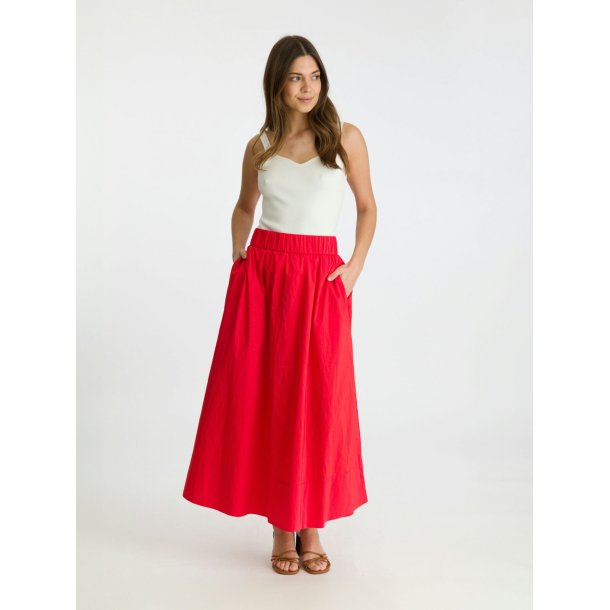 NEO NOIR YARA LONG POPLIN SKIRT
