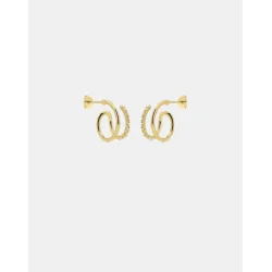 ANDCOPENHAGEN SHINY DOUBLE  HOOPS