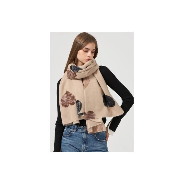 QNUZ LUX HEART SCARF