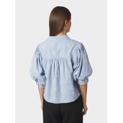 NEO NOIR ETTA FLOWER STRIPE SHIRT