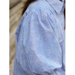 NEO NOIR ETTA FLOWER STRIPE SHIRT