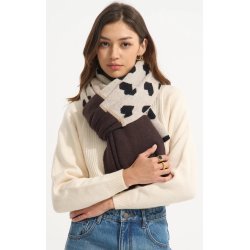 QNUZ KNITTED HEART SCARF