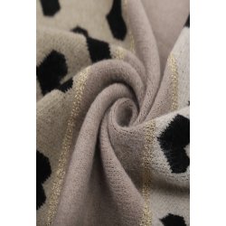 QNUZ KNITTED HEART SCARF