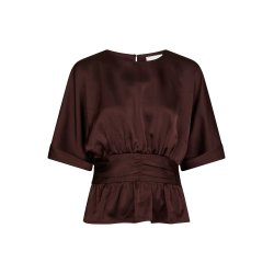 NEO NOIR ANNEGRET SATEEN BLOUSE