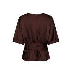 NEO NOIR ANNEGRET SATEEN BLOUSE