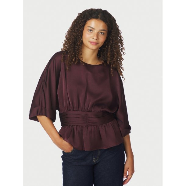 NEO NOIR ANNEGRET SATEEN BLOUSE