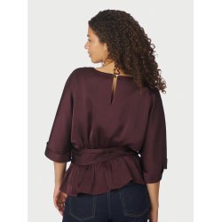 NEO NOIR ANNEGRET SATEEN BLOUSE