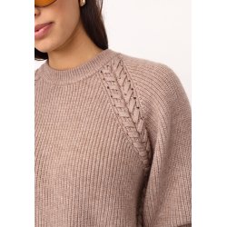 CO`COUTURE ROW BRAID STRING KNIT
