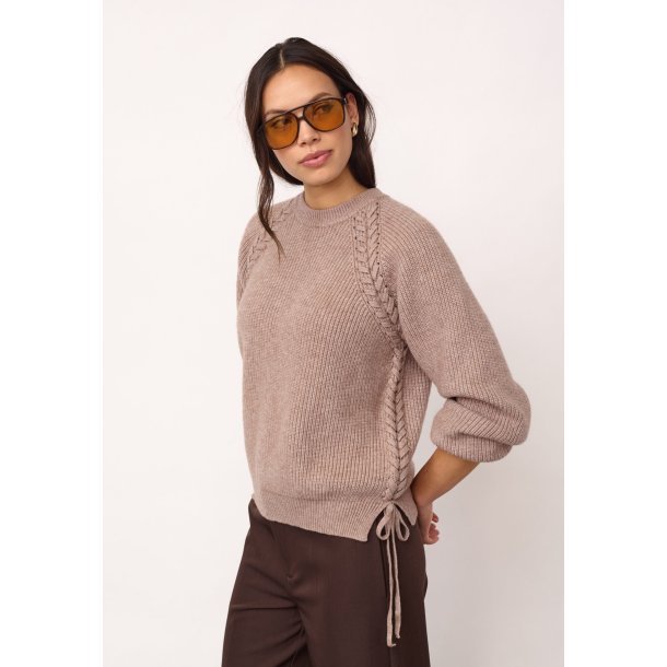 CO`COUTURE ROW BRAID STRING KNIT