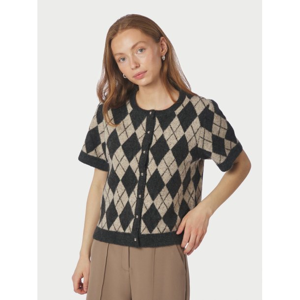 NEO NOIR ALLESTAR CHECK CARDIGAN