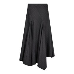 CO`COUTURE ELORA CHECK ASYM SKIRT