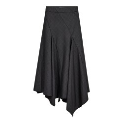 CO`COUTURE ELORA CHECK ASYM SKIRT